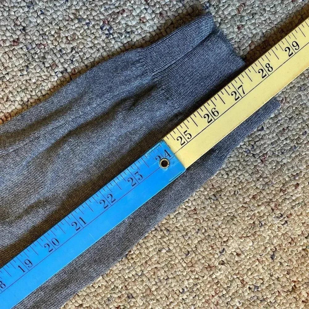 Foxcroft Gray Cotton Cashmere Blend Pullover V-Neck Sweater Mens Sz XXL Soft - Picture 3 of 7
